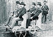 Test drive in 1887 between Esslingen and Kirchheim / Teck