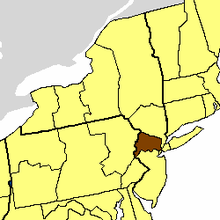 Location of the Diocese of Newark