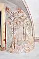 English: Romanesque fresco on the right southern choir wall Deutsch: Romanische Freske an der rechten südlichen Chorwand