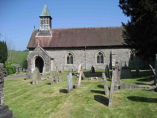 Llanbadarn Fynydd hamlet in the county of Powys, Wales