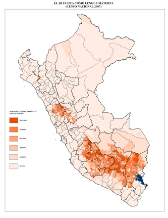 Quítxua: Nombre de parlants, Història, Classificació