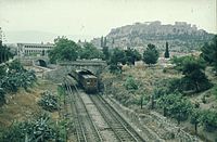 Ξύλινος συρμός μεταξύ Θησείου και Μοναστηρακίου 1980