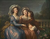 The Marquise de Pezay, and the Marquise de Rougé with Her Sons Alexis and Adrien 1787