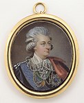 Gustaf III bärandes sin medalj i guldkedja om halsen.