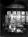 Interior of the University Library. Glass negative, circa 1880. Photographer: Jan Goedeljee 1824–1905.