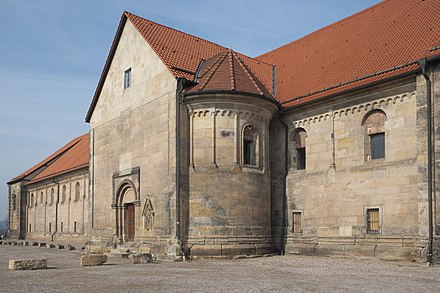 The now-secularised St Peter's Church at Petersberg Citadel, Erfurt, where Henry the Lion submitted to Barbarossa in 1181