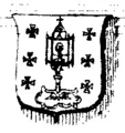 Escudo de Galicia nas Monografias de Santiago de Antonio Neira de Mosquera, 1850.