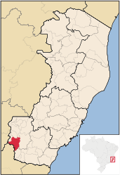 Guaçuí – Mappa