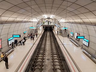 <span class="mw-page-title-main">Uribarri (Bilbao metro)</span> Railway station in Bilbao, Basque Country, Spain