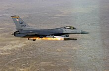 F-16 Fighting Falcon launching AGM-65D Maverick during Combat Hammer 2002.jpg