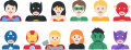 "Famous_superheroes.svg" by User:Di (they-them)