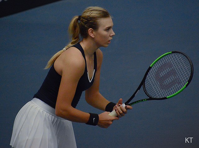 Boulter during the 2019 Fed Cup.