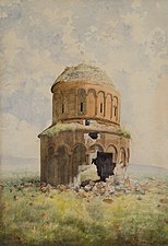 Arshag Fetvadjian, Ani. The Church of Surb Prkich, 1901, watercolor on paper, 49.8 x 35.2 cm, National Gallery of Armenia, Yerevan, p. 10