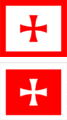 Официјално знаме на Црна Гора (користено пред 15 век. - 1852)