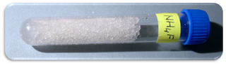 Solid sample of ammonium fluoride