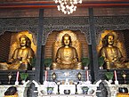 Buddha statues in the main shrine