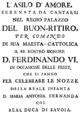 Francesco Corselli - L'asilo d'Amore - libretton otsikkosivu - Madrid 1750.png