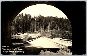 1730 - Tunnel at Heceta Head, Oregon coast Highway