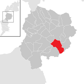 Poloha obce Frankenau-Unterpullendorf  v okrese Oberpullendorf (klikacia mapa)