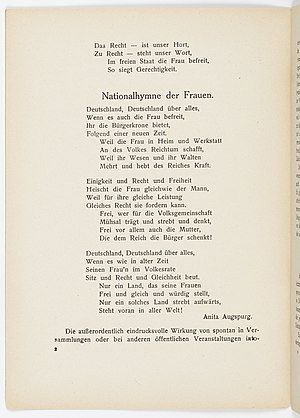 Nationalhymne Der Frauen