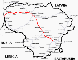 <span class="mw-page-title-main">Vilnius–Klaipėda Railway</span>