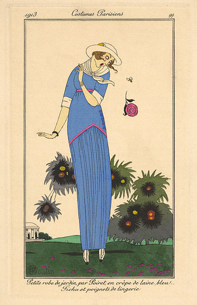 File:George Barbier, Costumes Parisiens - Petite robe de Jardin, 1913.jpg