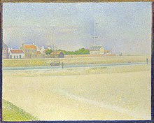 The Channel of Gravelines, Grand Fort-Philippe was created by Georges Seurat in 1890. Georges Seurat 016.jpg