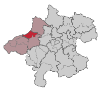 Map of the judicial district of Obernberg am Inn