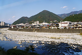 Miasto Gero (znane z onsenów), rzeka Hida