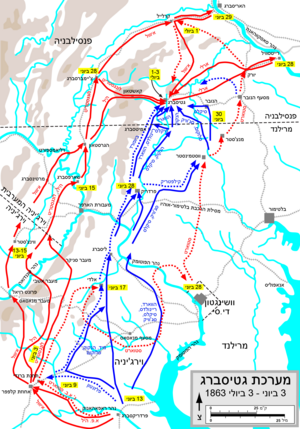 קרב גטיסברג: רקע והכנות לקרב, התנגשויות ראשונות, היום הראשון