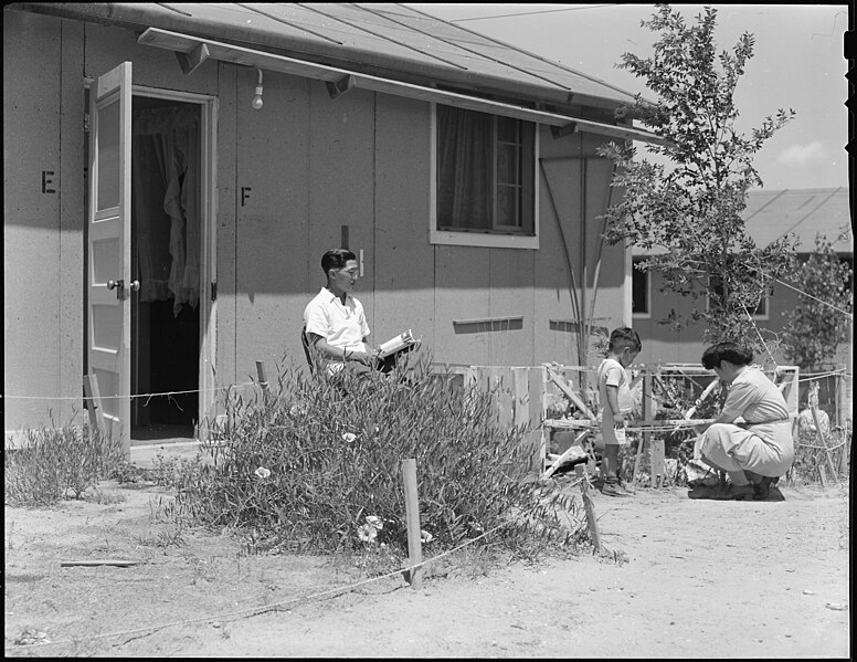 File:Granada Relocation Center, Amache, Colorado. These are typical evacuee quarters in the Granada Relo . . . - NARA - 539626.jpg