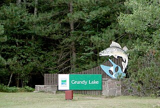 <span class="mw-page-title-main">Grundy Lake Provincial Park</span> Provincial park in Ontario, Canada