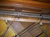 Gulbransen Spinet Piano - bottm of action mechanism & iron frame.jpg