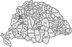 Győr vármegye térképe