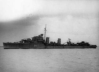 HMS <i>Impulsive</i> (D11) Destroyer of the Royal Navy