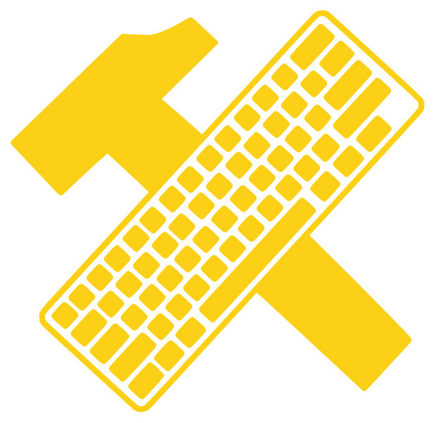 File:Hammer and Keyboard 2.svg