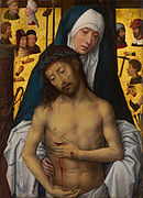 La Virgen, mostrando a Cristo doliente,[13]​ de Hans Memling.