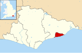 Kaart van Hastings