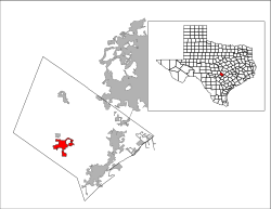 Location of Wimberley, Texas