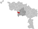 Hensies Hainaut Belgium Map.svg