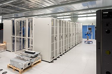 English: NEC Cluster (laki, laki2), High Performance Computing Center Stuttgart (HLRS) of the University of Stuttgart. Deutsch: NEC Cluster (laki, laki2), Höchstleistungsrechenzentrum Stuttgart (HLRS) der Universität Stuttgart.