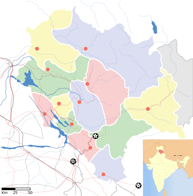 Keylong está localizado em: Himachal Pradexe