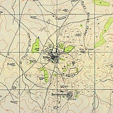 Série de mapas históricos da área de Bil'in, Gaza (1940) .jpg