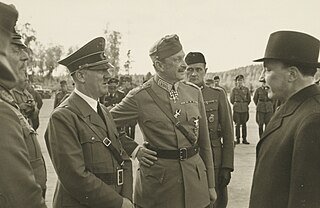 <span class="mw-page-title-main">Hitler and Mannerheim recording</span> 1942 recording of a conversation between Adolf Hitler and Gustaf Emil Mannerheim