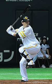 元ソフトバンクホークス　多村　仁志選手　NPBバット