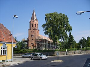 Holme Kirke i centrum af den tidligere landsby