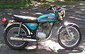 Example of a small motorcycle (124 cc) (Honda CB125)