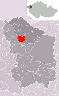 Localização de Hroznětín no distrito de Karlovy Vary