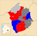 Hyndburn UK local election 2010 map.svg