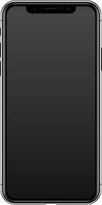 Vorderseite des iPhone X Rückseite (Silber) • (Space Grau)